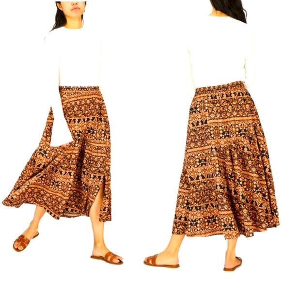 Free People All About the Tiers A-Line Skirt - Picture 1 of 6